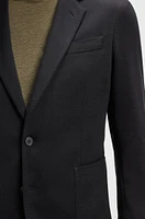 BECKHAM x BOSS blazer a melange cotton blend