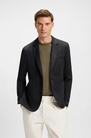 BECKHAM x BOSS blazer a melange cotton blend