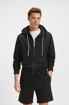 BECKHAM x BOSS zip-up hoodie mercerised cotton terry