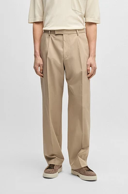 BOSS x Shohei Ohtani Trousers water-repellent cotton twill