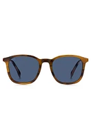 Havana-acetate sunglasses with 360° hinges