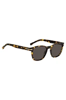 Tortoiseshell-acetate sunglasses with signature hardware