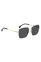 Gold-tone sunglasses with signature hardware