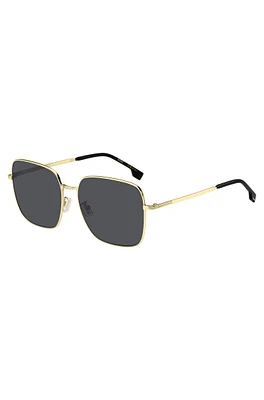 Gold-tone sunglasses with signature hardware