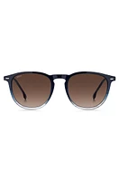 Blue-acetate sunglasses with gradient effect