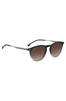 Blue-acetate sunglasses with gradient effect