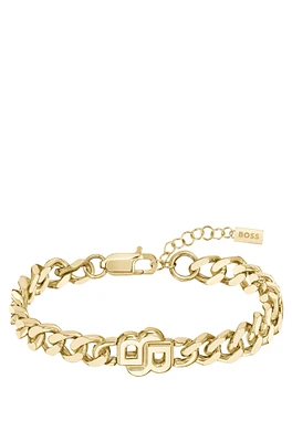 BOSS - Gold-tone bracelet with Double B monogram