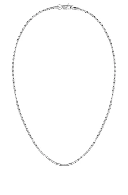 BOSS - Silver-tone necklace with branded lobster clasp