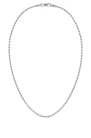 BOSS - Silver-tone necklace with branded lobster clasp