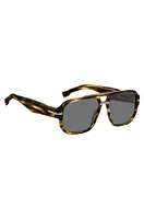 BOSS - Patterned-acetate sunglasses with silver-tone details