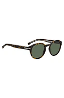 BOSS - Patterned-acetate sunglasses with silver-tone hinges