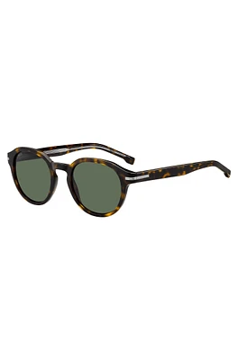 BOSS - Patterned-acetate sunglasses with silver-tone hinges