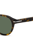 BOSS - Patterned-acetate sunglasses with silver-tone hinges