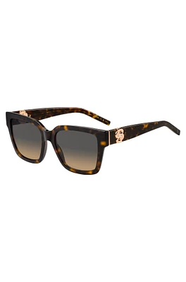 Patterned-acetate sunglasses with Double B monogram