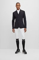 Equestrian slim-fit show jacket with signature details