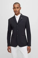 Equestrian slim-fit show jacket with signature details