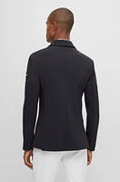 Equestrian slim-fit show jacket with signature details