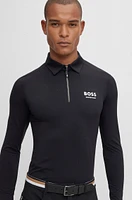 Equestrian training polo shirt power-stretch material