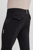 Equestrian full-grip breeches power-stretch material