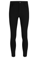 Equestrian knee-grip breeches power-stretch material