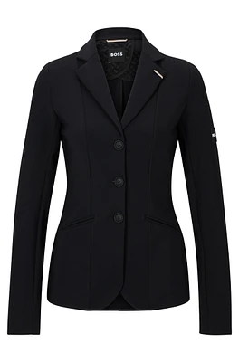 Equestrian slim-fit show jacket power-stretch material