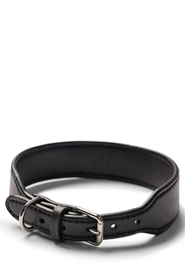 BOSS - Dog collar leather Black