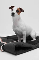 BOSS - Portable dog mat with sherpa lining Black