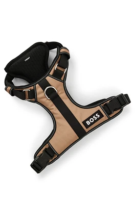 BOSS - Dog harness with padding Beige