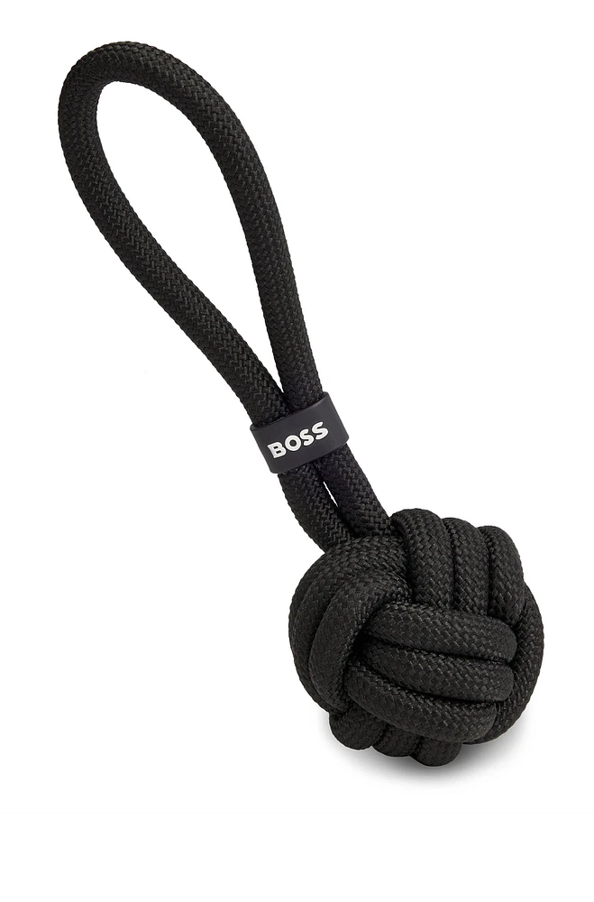 BOSS - Dog rope ball toy - Black