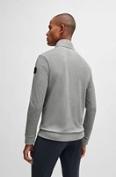 Equestrian second-layer cardigan with zipped chest pocket