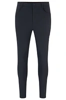 Equestrian knee-grip breeches super-stretch material