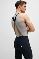 BOSS x ASSOS X-frame bib shorts with pressure-free waist