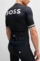 BOSS x ASSOS training jersey with breathable quick-dry front