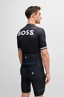 BOSS x ASSOS training jersey with breathable quick-dry front