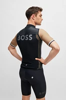 BOSS x ASSOS packable wind vest with breathable mesh back