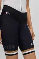 BOSS x ASSOS half shorts with shock-absorbing foam