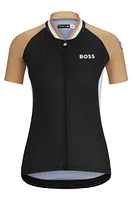 BOSS x ASSOS branded UPF50+ jersey top with three rear pockets