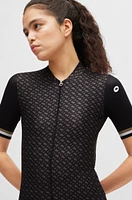 BOSS x ASSOS training jersey with stretchable secure rear pockets