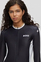 BOSS x ASSOS zip-up jersey top with three rear pockets