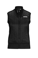 BOSS x ASSOS insulated gilet water-repellent material