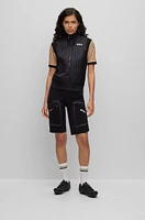 BOSS x ASSOS insulated gilet water-repellent material