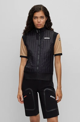 BOSS x ASSOS insulated gilet water-repellent material