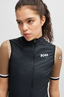 BOSS x ASSOS lightweight wind vest with ultra-packable design