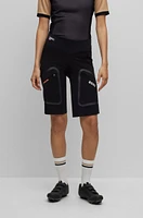 BOSS x ASSOS water-repellent cargo shorts with reflective details