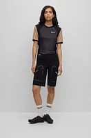 BOSS x ASSOS regular-fit UPF35 jersey top with branding