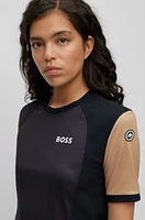 BOSS x ASSOS regular-fit UPF35 jersey top with branding