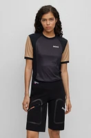 BOSS x ASSOS regular-fit UPF35 jersey top with branding