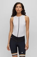 BOSS x ASSOS sleeveless cooling base layer with branding