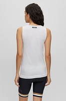 BOSS x ASSOS sleeveless cooling base layer with branding