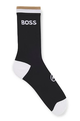 BOSS x ASSOS moisture-wicking cycling socks with seamless construction